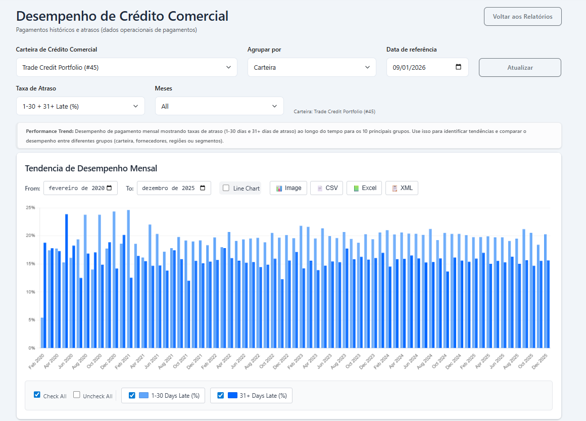 Visão consolidada do Preditta Credit